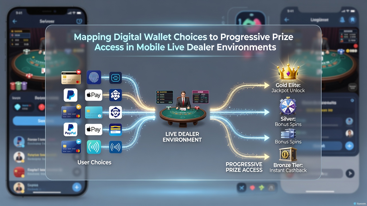 Progressive prize tracking in mobile live dealer environments
